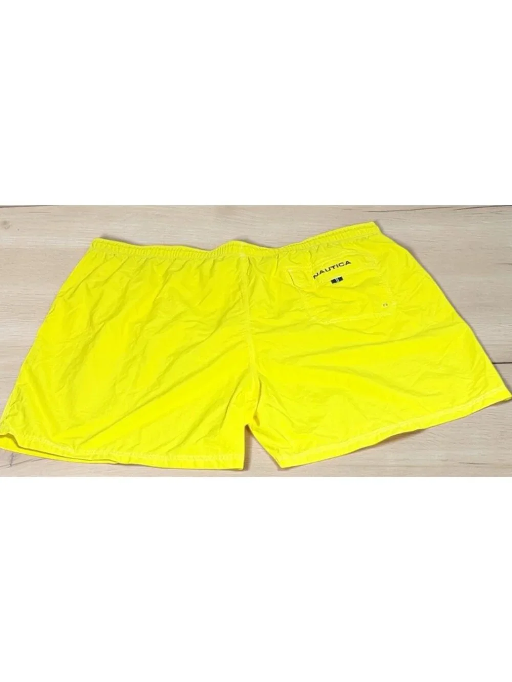 Nautica Swim Shorts Mens 6XL Yellow Performance Boxer Liner Quick Dry Trunks NEW
